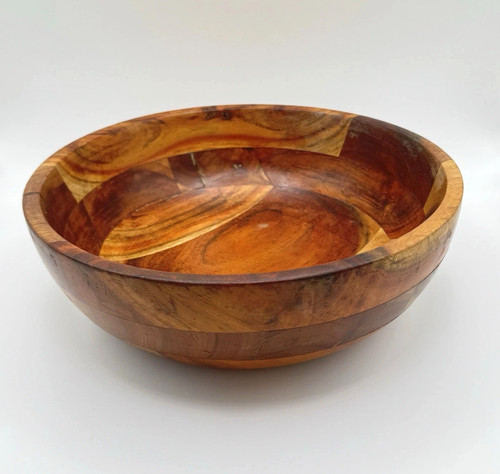Vintage round wooden jointed - wooden,