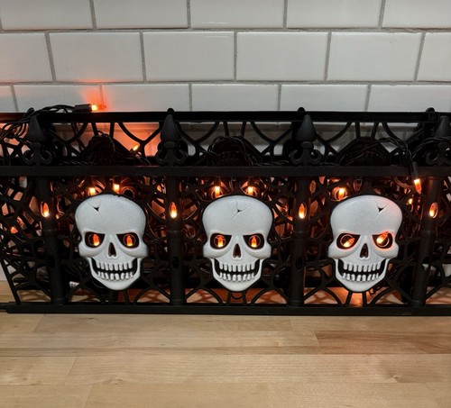 Big lots halloween lit fence - lots,