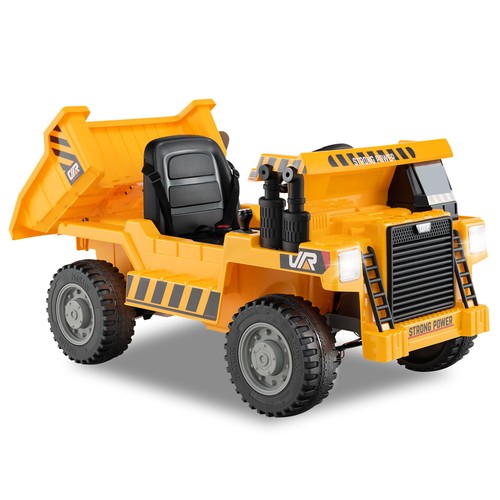 Kids ride dump - on,
