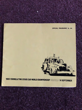 Stock car racing programme