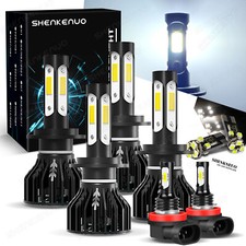 For Mercedes C Class W204 White 2007-14 4side Led Fog Side Light Headlight Bulbs