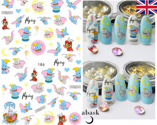 Dumbo nail stickers disney - dumbo,