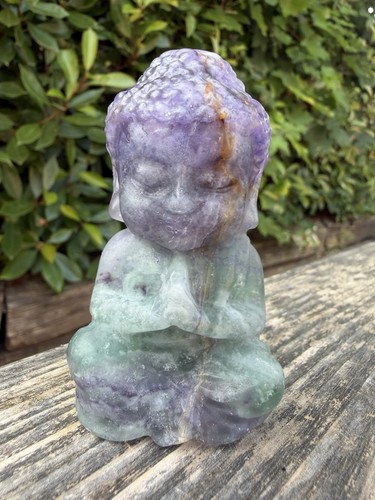 Fluorite buddha - fluorite,