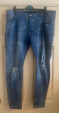 Mens Ripped Jeans By Brave Soul Size 34R