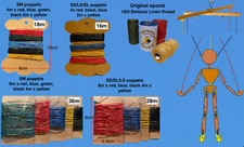 Pelham Puppet replacement string, 18/14m x Barbour linen 18/3  for 2 puppets