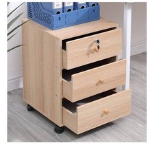 3 Drawers Mobile File Cabinets Pedestal Office Filing Cabinet Check Desc