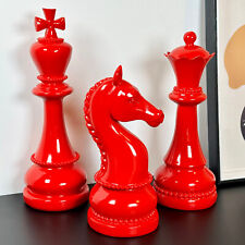 3pc Giant Chess Statues Glossy