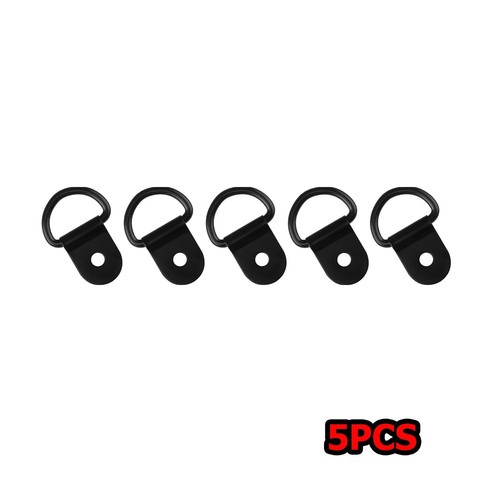 5pcs ring tie downs - downs, black