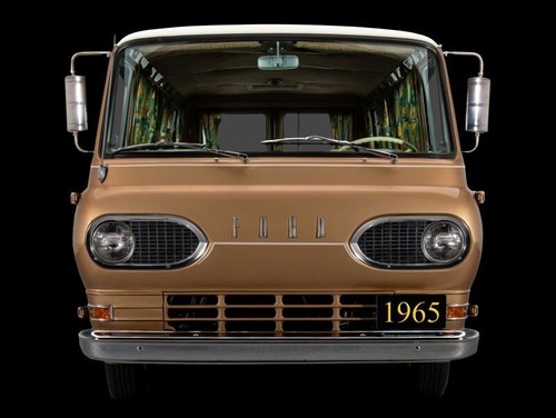 1965 ford econoline van front - ford,