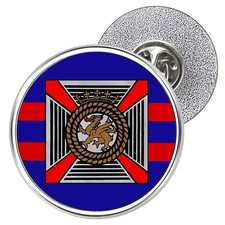 Derr metal lapel pin - derr,
