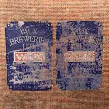 2x SELF ADHESIVE VAUX BREWERIES GHOST SIGNS OO GAUGE MODEL RAILWAY DC027-OO