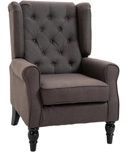 Wingback accent chair - chair, retro