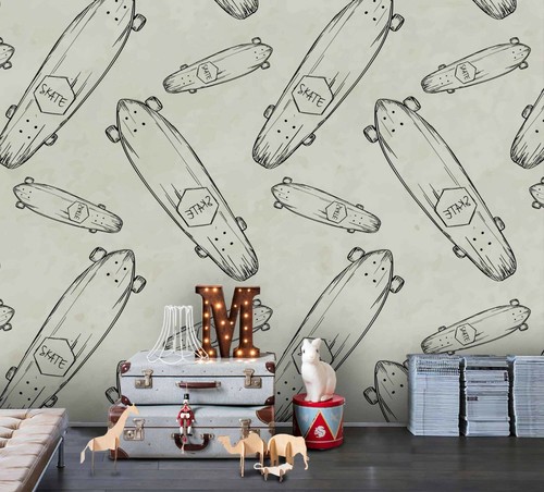 Skateboard pattern - skateboard,