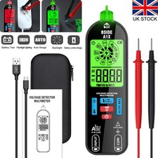 Mini Digital Multimeter Rechargeable Electrical Tester Auto-Ranging Measures New