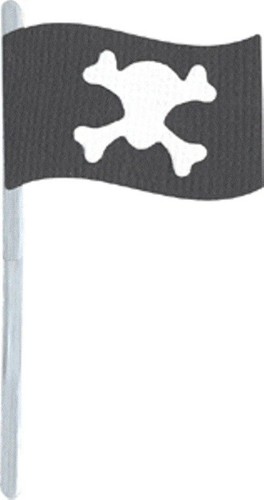 Quickutz pirate flag card - quickutz,