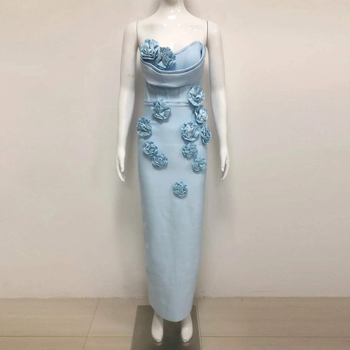 Floral bandage dress - bandage,