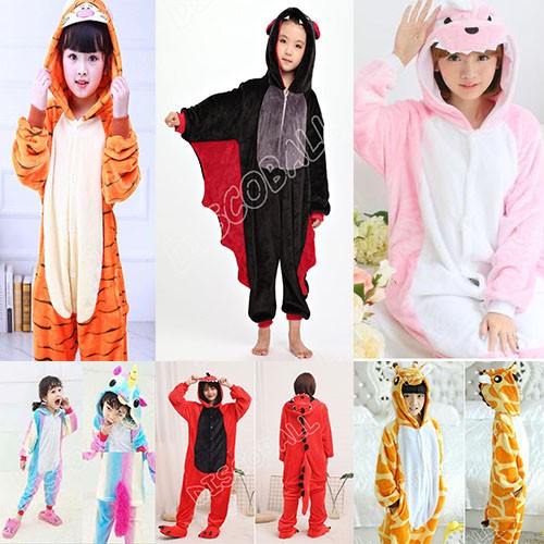 Warm one piece kid animals - one,