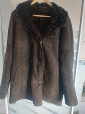 Antartex Dark Brown Sheepskin Coat 46R