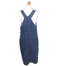 TOASTOAS Dress Size 16 (14) Apron Denim Pinafore Knee Length Utility Wear