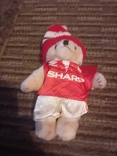 VINTAGE   MANCHESTER UNITED TEDDY BEAR GOOD CONDITION 