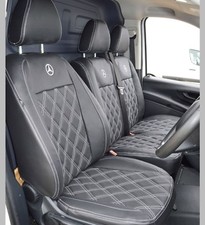 Mercedes Vito W447 Waterproof Tailored Diamond Quilted Van Seat Covers