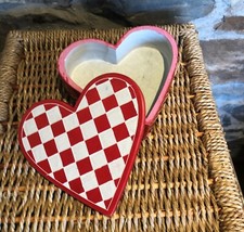 Hand Carved and Painted Red