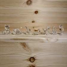 Swarovski Crystal Animal Figurines x 7 Job Lot