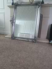 Large Silver Glass Rectangle