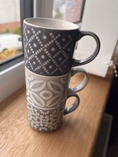 Next Grey Geo Embossed