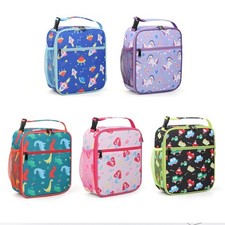 Children's Insulated Lunch Bag Reusable Kids Boys Girls School Food Picnic Box