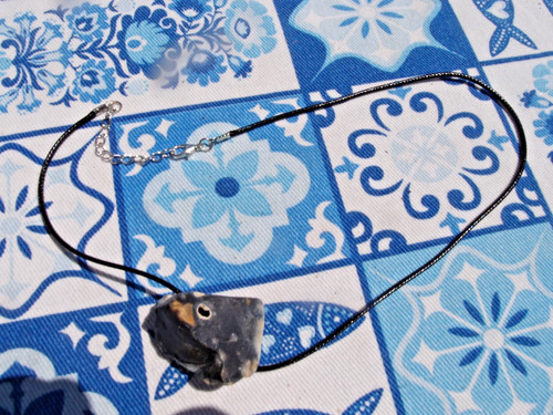 Natural hag stone pendant - ,