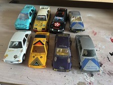 Scalextric Ford Escort  & Sierra scrapyard lot x8  for spares or repairs 