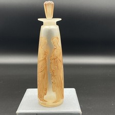 an antique amber bottle by