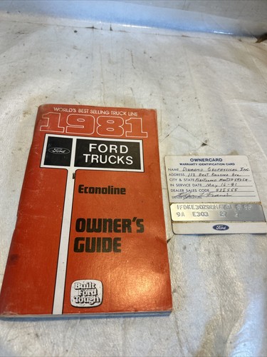 1981 ford econoline van - ford,