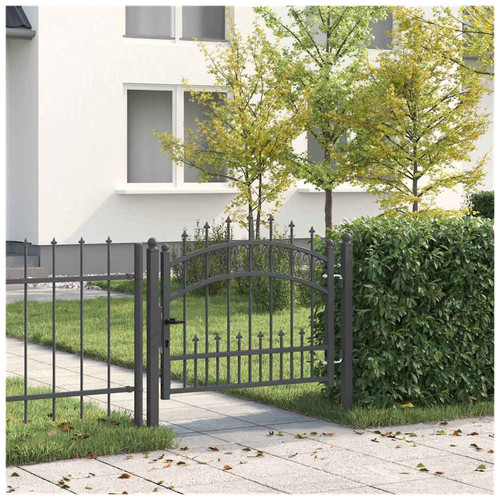 Fence gate grey 103x115cm - fence,