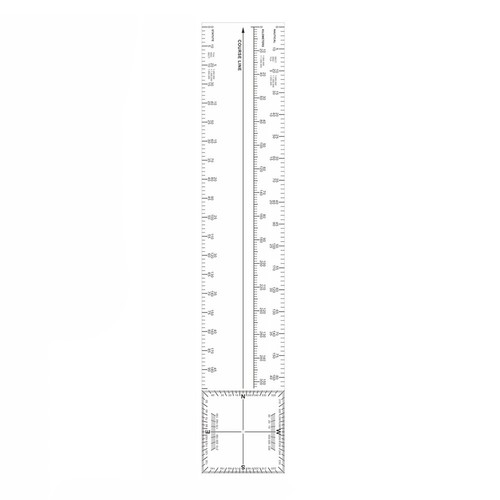 Cnp plastic slide rule - slide,