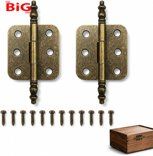 2pcs antique brass hinges 35 - antique,