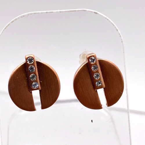 Pilgrim earrings copper tone