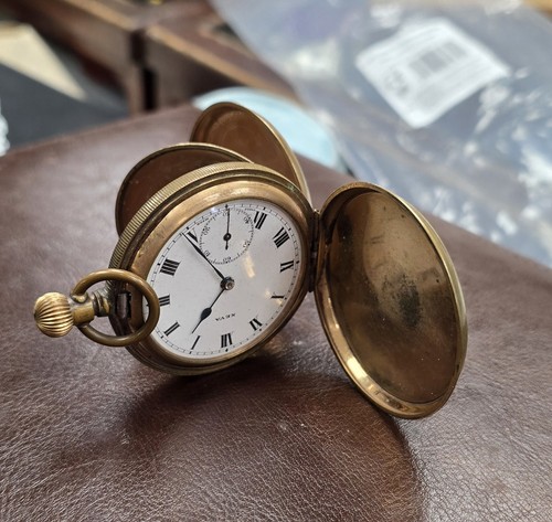 Antique gold filled hunter - gold,