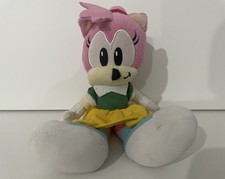RARE SONIC THE HEDGEHOG 8 INCH CLASSIC AMY ROSE PLUSH SOFT TOY JAZWARES 2011 UK
