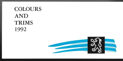 Peugeot colour trim - &,