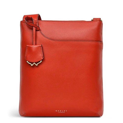 Radley handbag red leather - red,