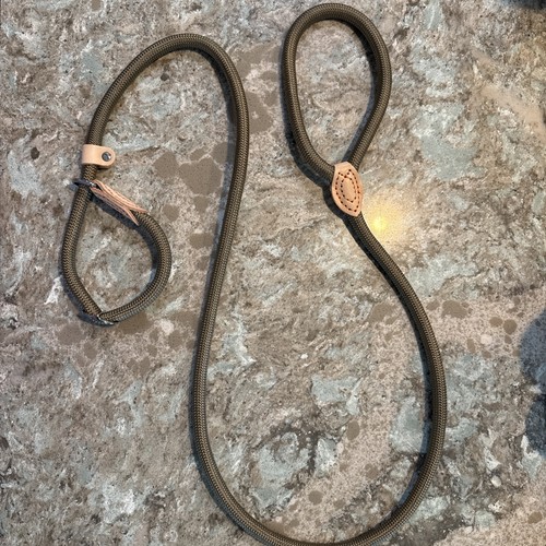 Nylon leather slip lead dog - nylon,