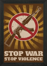 Stop War Stop Violence Framed