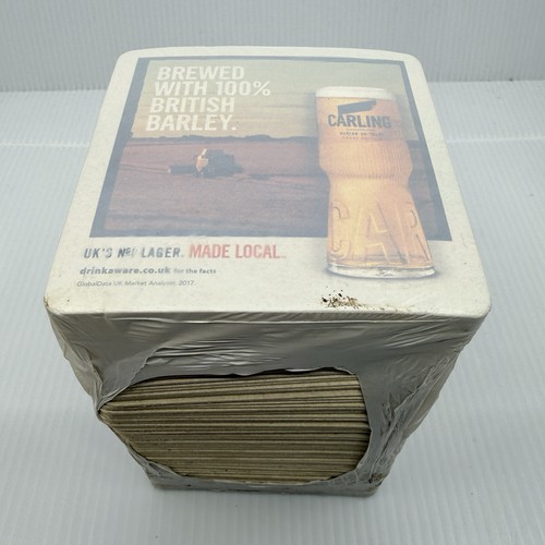 100 carling beer mats - 100,