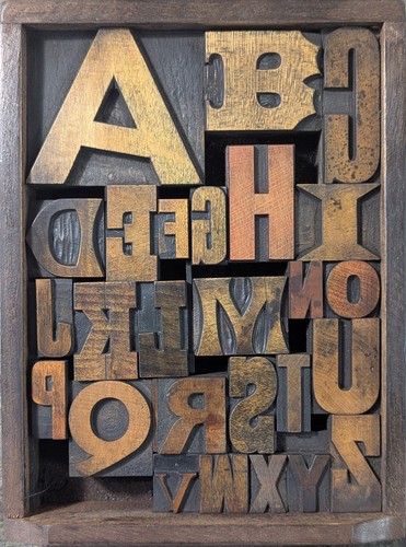Antique vintage letterpress - antique,