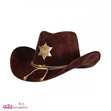 Mens Deluxe Suede Sheriff Hat