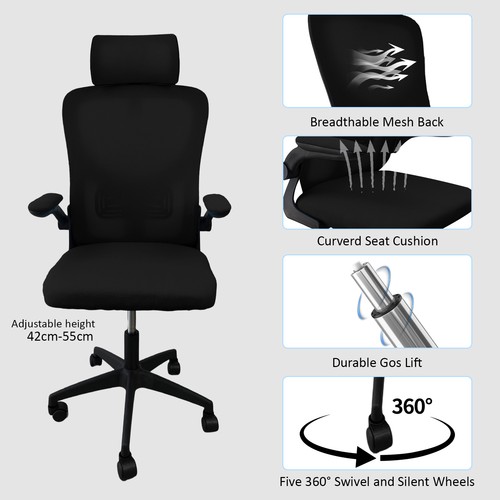 Ergonomic mesh high back - mesh, high-back