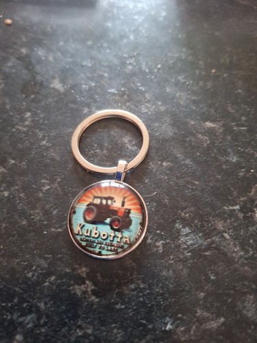 Kubota tractor keyring - tractor,