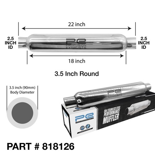 Exhaust silencer resonator - silencer, 2.5